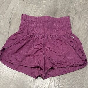 FP Movement by Free People High Waist Magenta Shorts